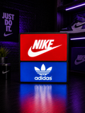 Nike & Adidas Logo Lightbox