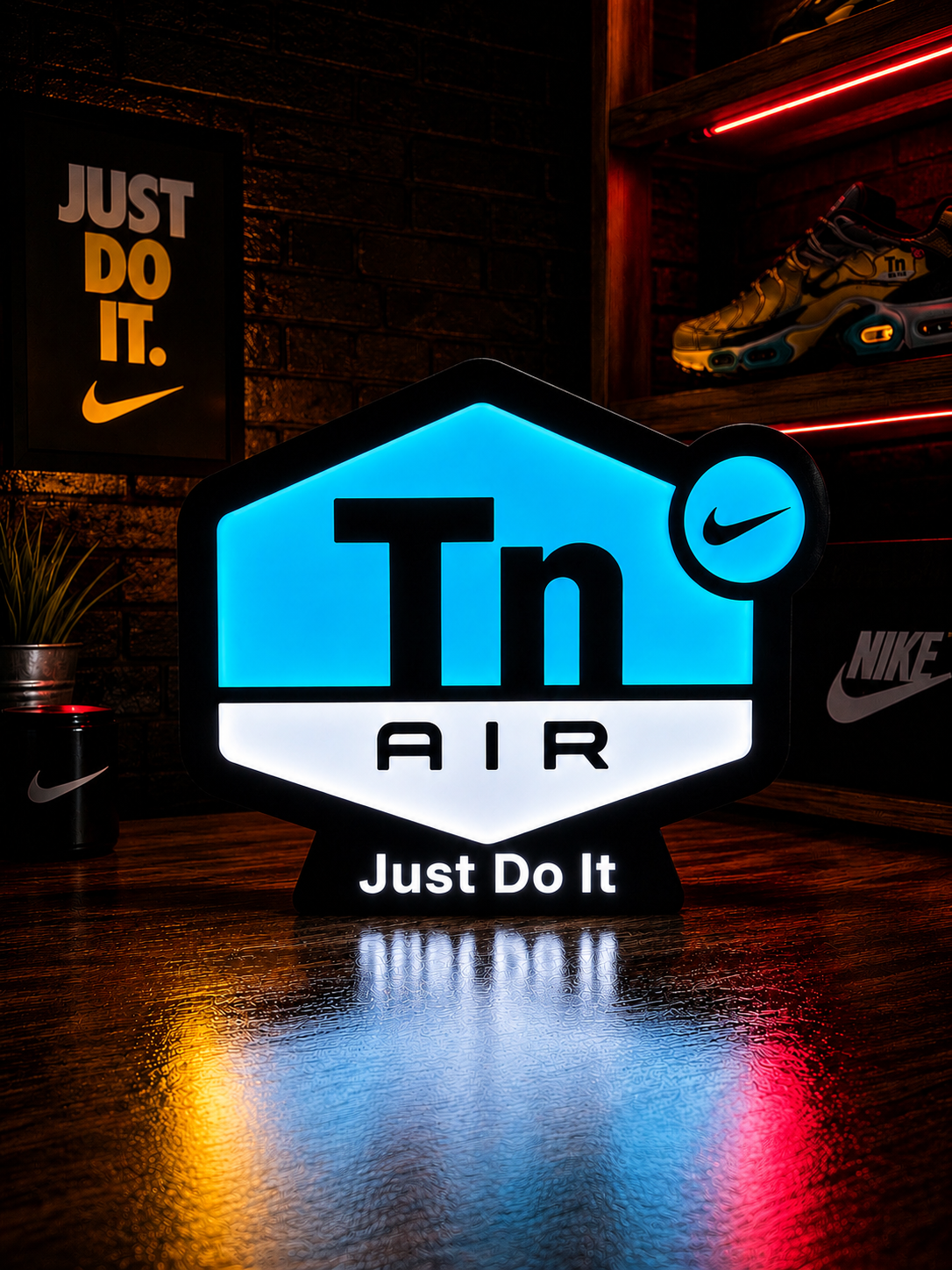 TN Air Logo Lightbox Tiffany Blue